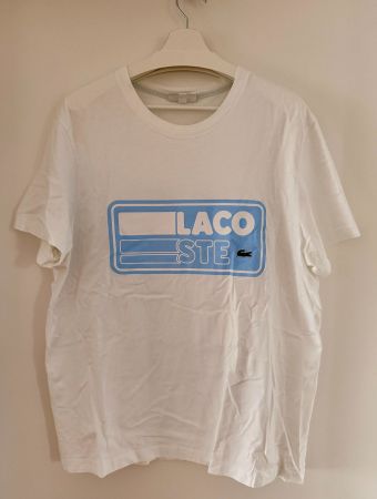 Lacoste T‑Shirt (US XXL / FR 7, Regular Fit, Weiss)